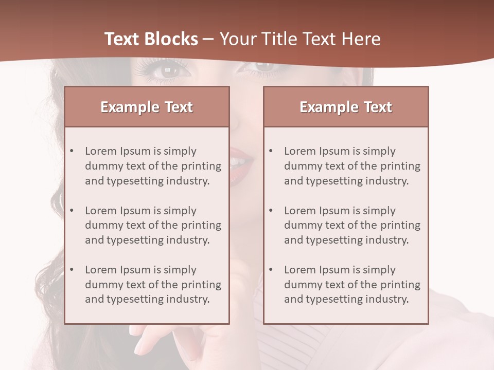 Smile Female Cute PowerPoint Template