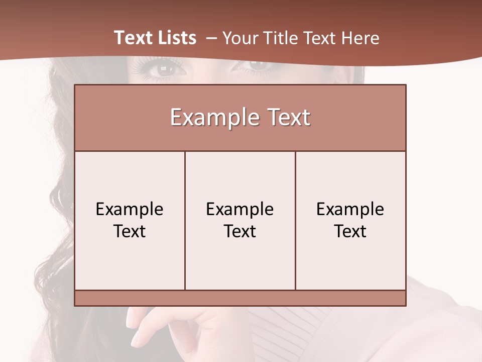 Smile Female Cute PowerPoint Template