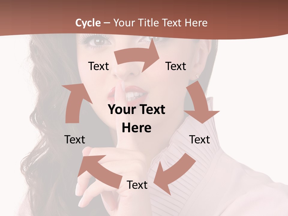 Smile Female Cute PowerPoint Template