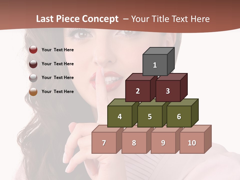 Smile Female Cute PowerPoint Template