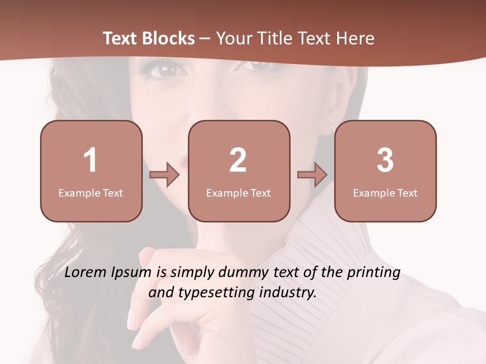 Smile Female Cute PowerPoint Template