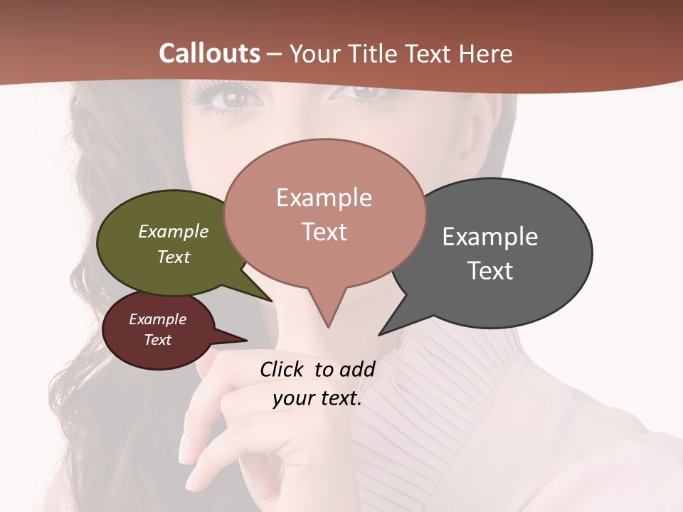 Smile Female Cute PowerPoint Template