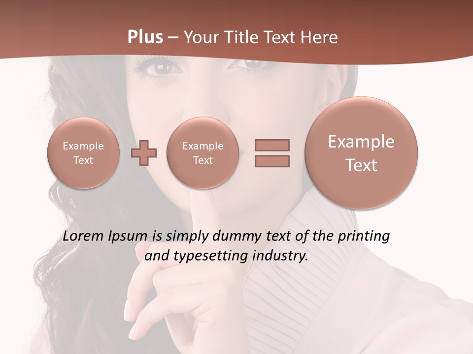 Smile Female Cute PowerPoint Template