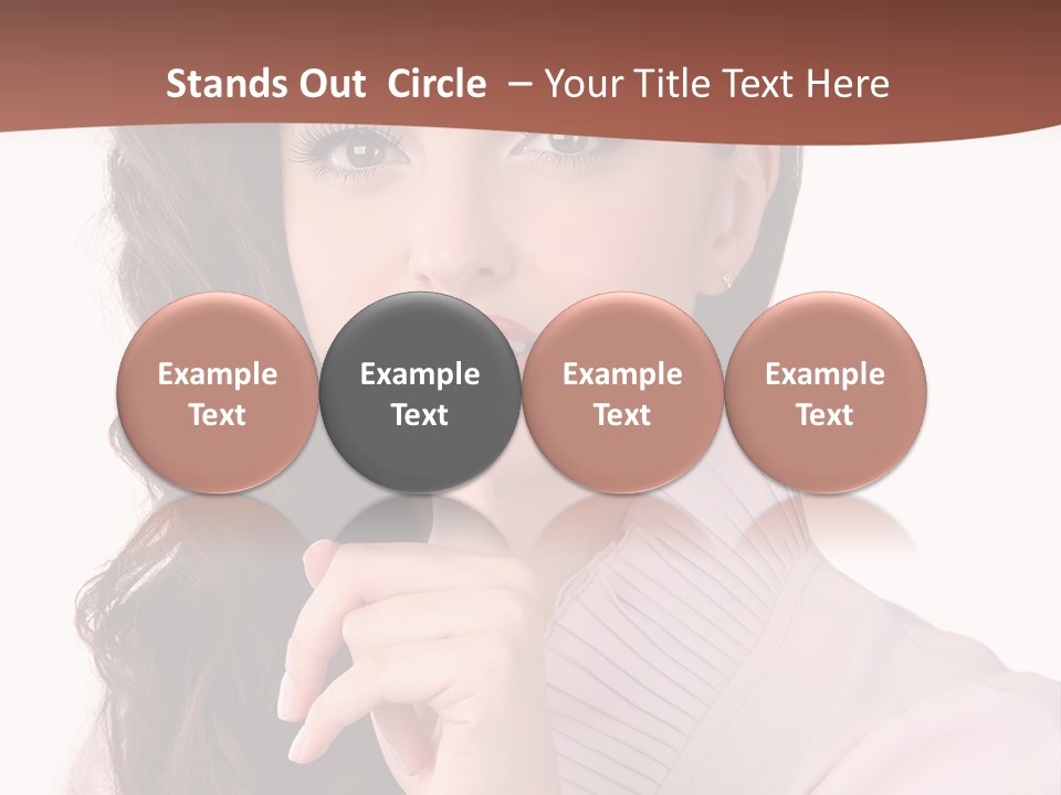 Smile Female Cute PowerPoint Template