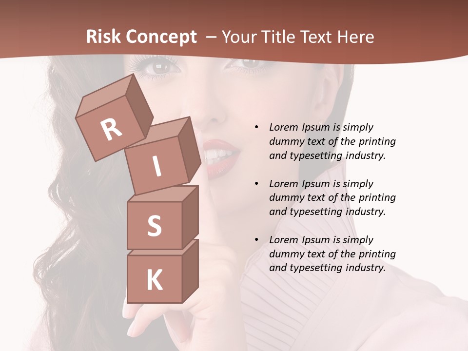 Smile Female Cute PowerPoint Template