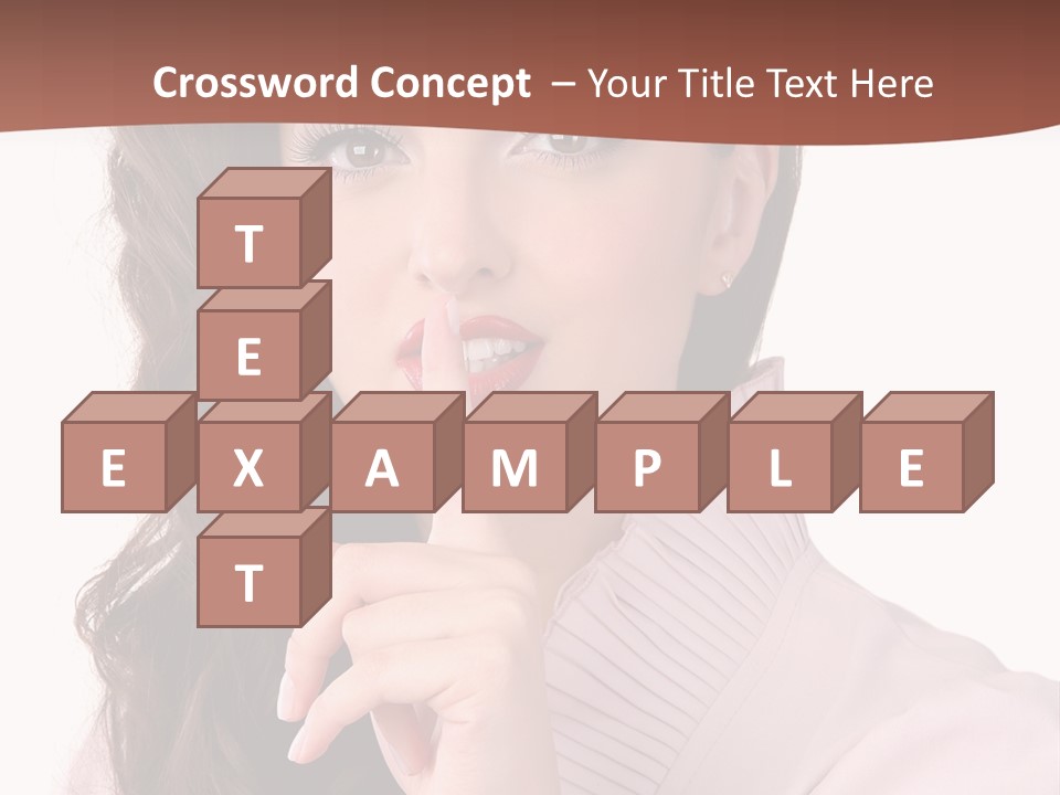 Smile Female Cute PowerPoint Template