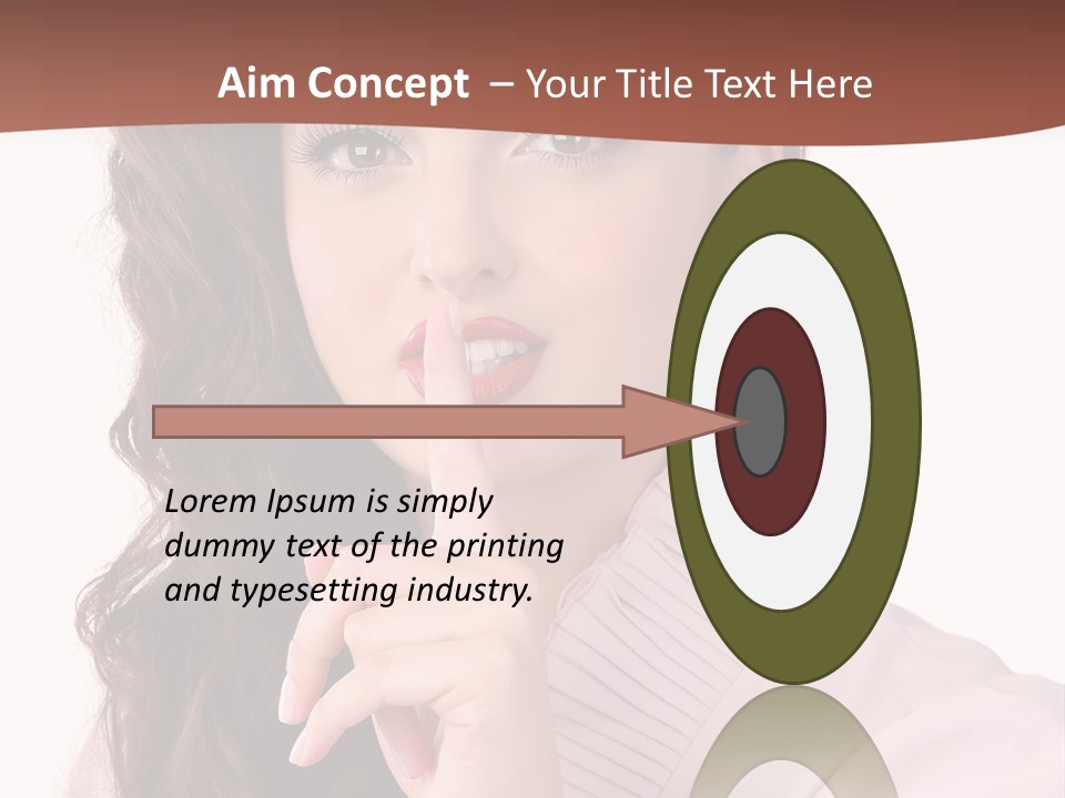 Smile Female Cute PowerPoint Template