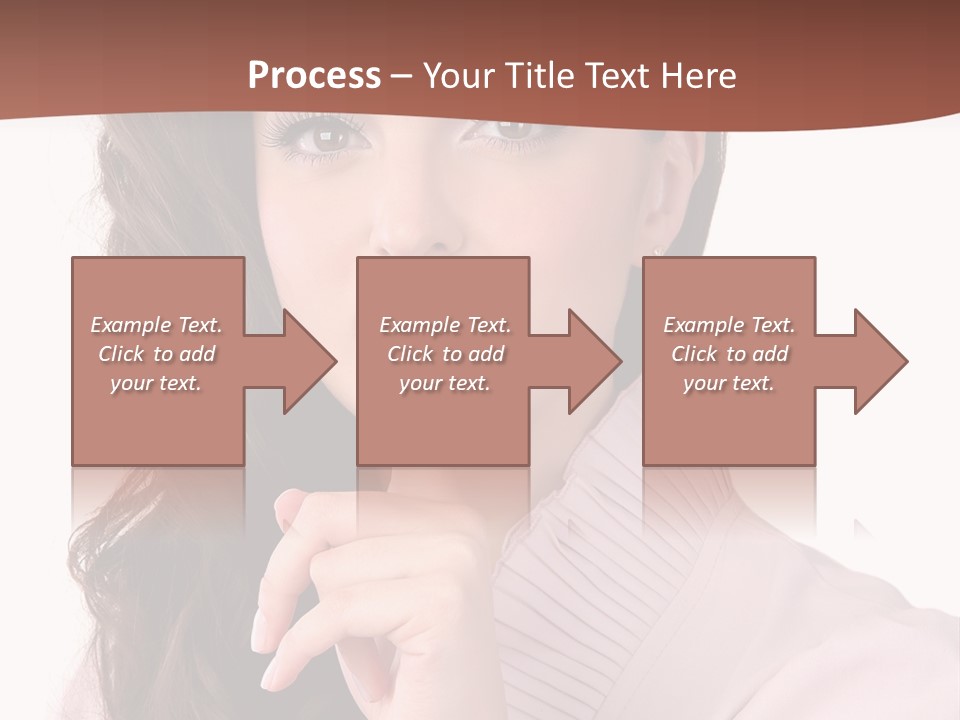 Smile Female Cute PowerPoint Template