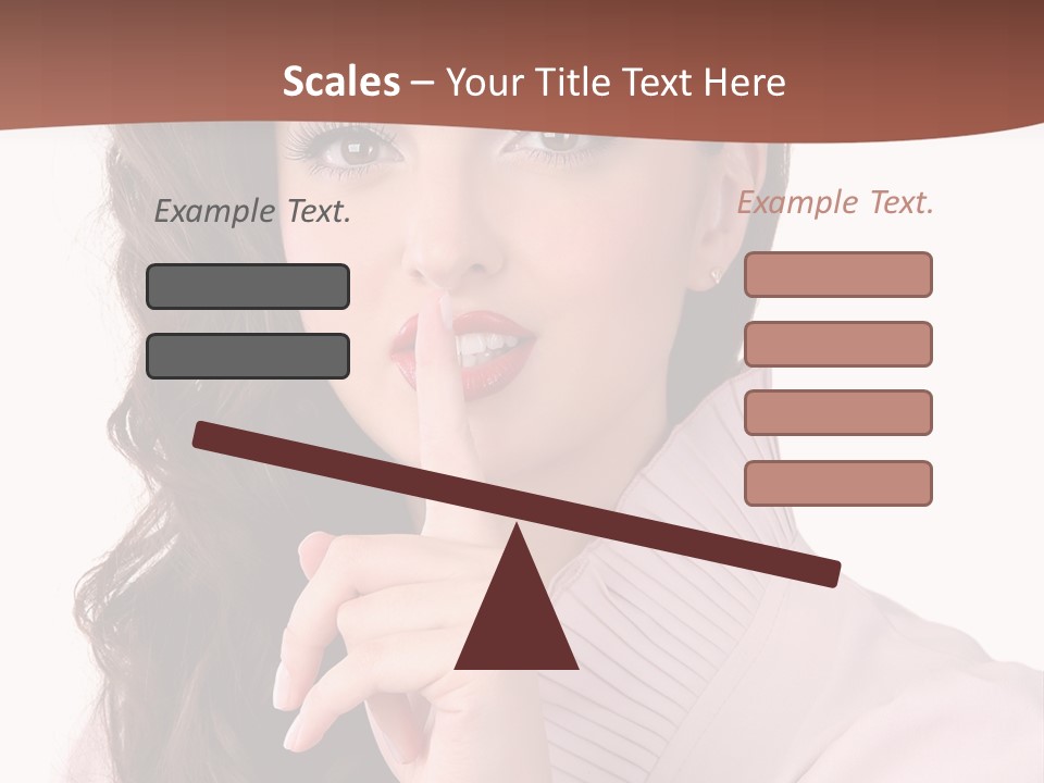 Smile Female Cute PowerPoint Template