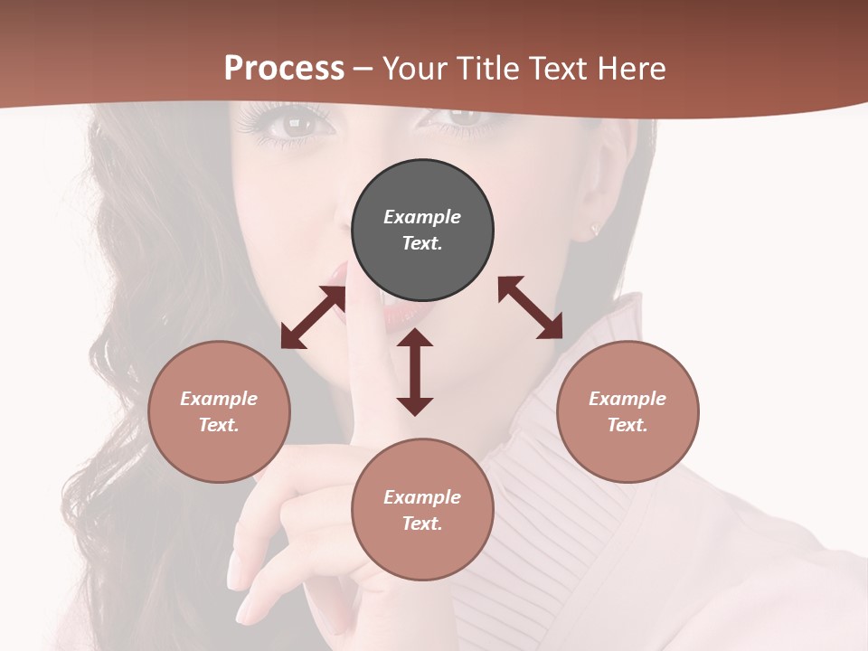 Smile Female Cute PowerPoint Template