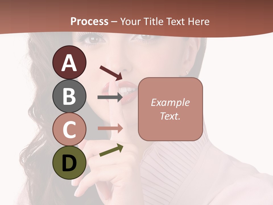 Smile Female Cute PowerPoint Template