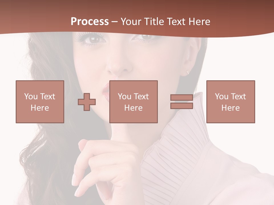 Smile Female Cute PowerPoint Template