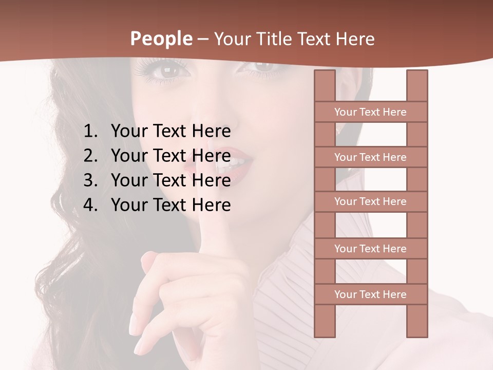 Smile Female Cute PowerPoint Template