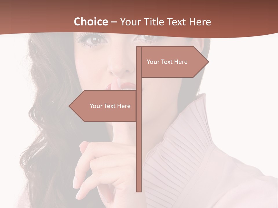 Smile Female Cute PowerPoint Template
