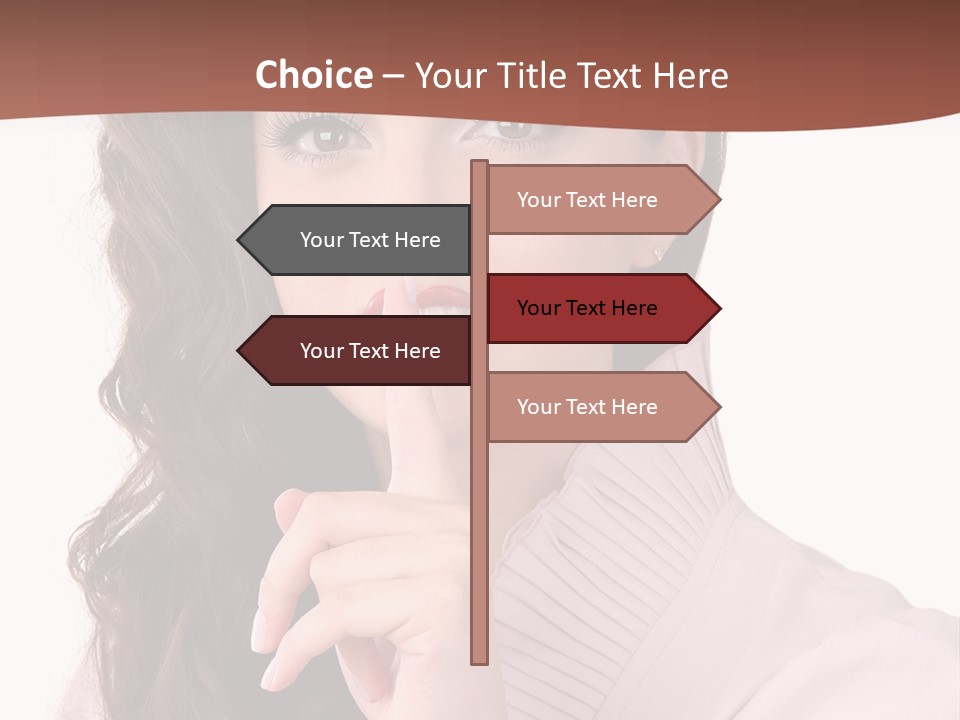 Smile Female Cute PowerPoint Template