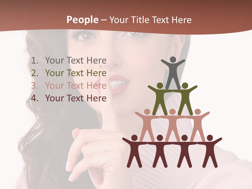 Smile Female Cute PowerPoint Template