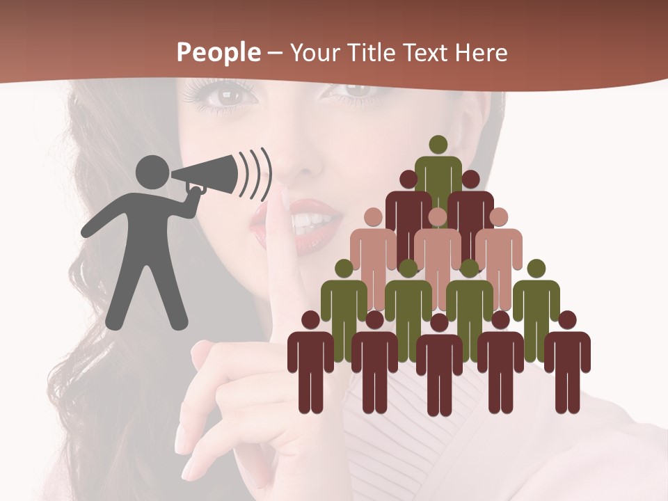 Smile Female Cute PowerPoint Template