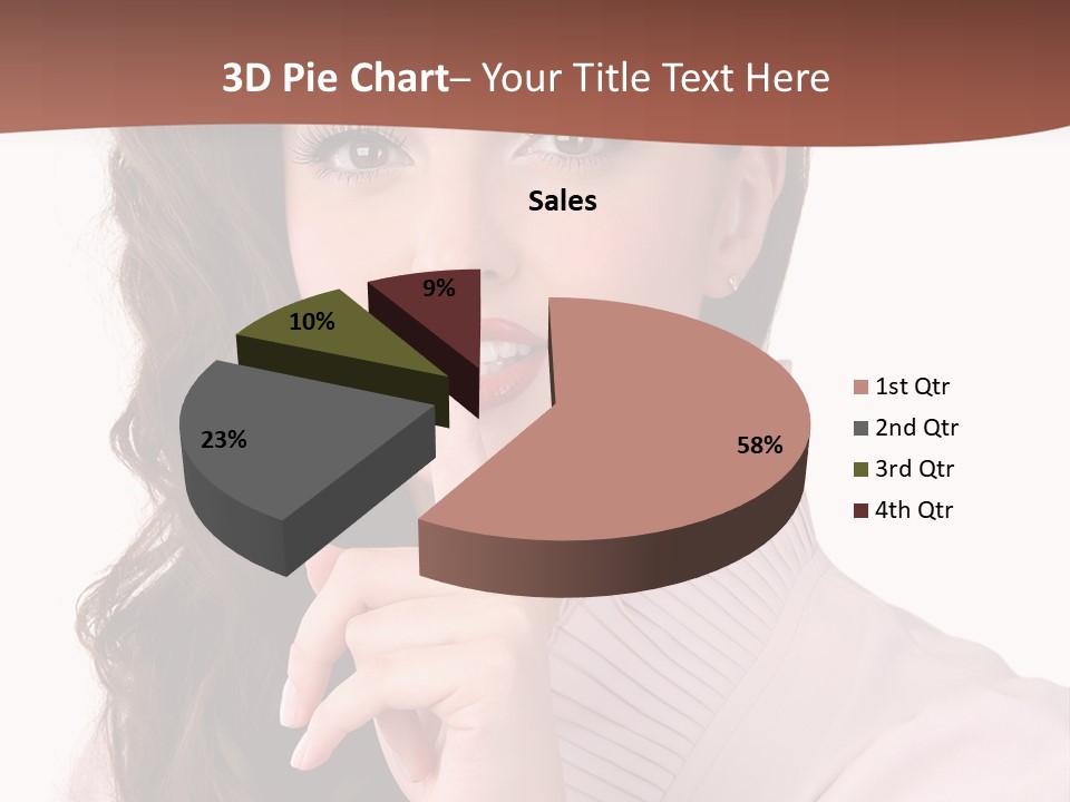 Smile Female Cute PowerPoint Template