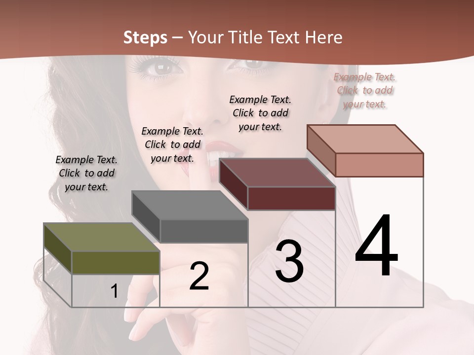 Smile Female Cute PowerPoint Template
