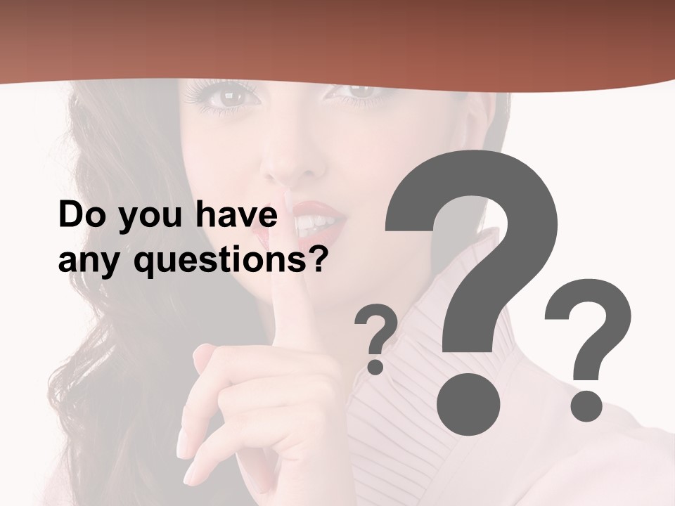 Smile Female Cute PowerPoint Template