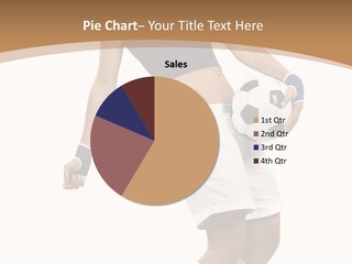 Woman Footballer Pretty PowerPoint Template