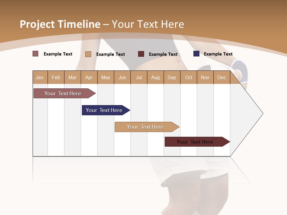 Woman Footballer Pretty PowerPoint Template