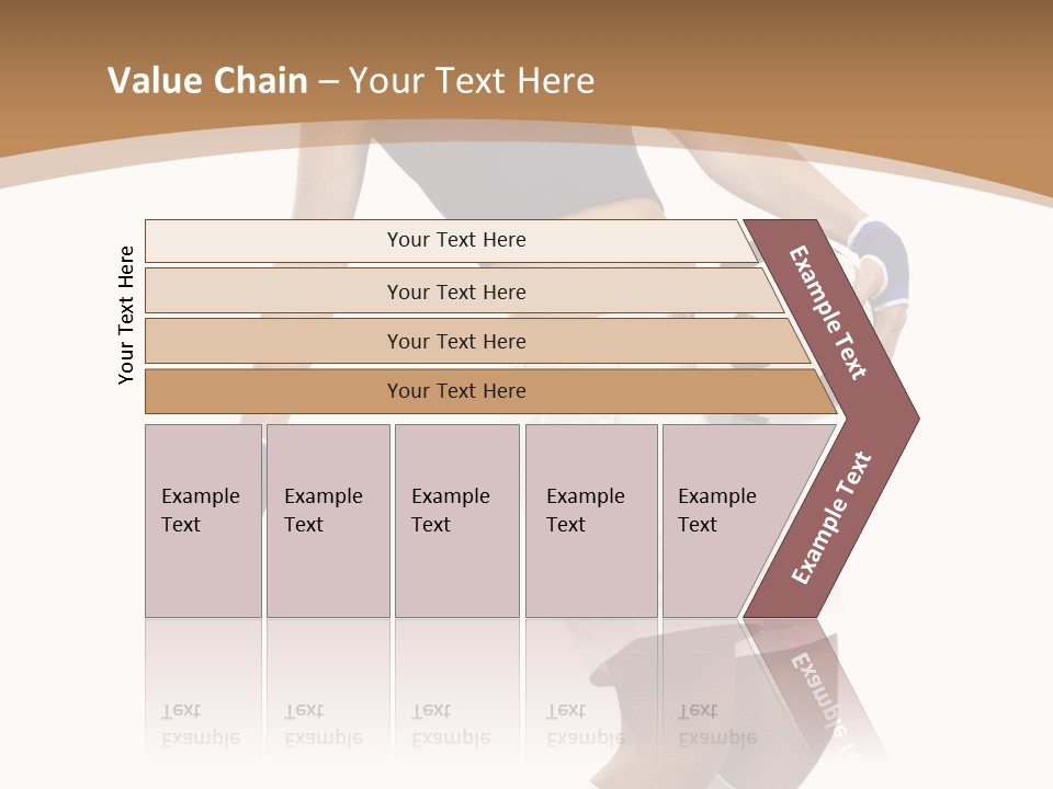 Woman Footballer Pretty PowerPoint Template