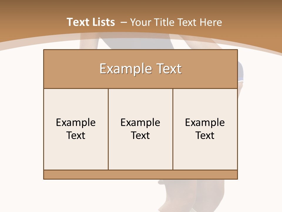 Woman Footballer Pretty PowerPoint Template