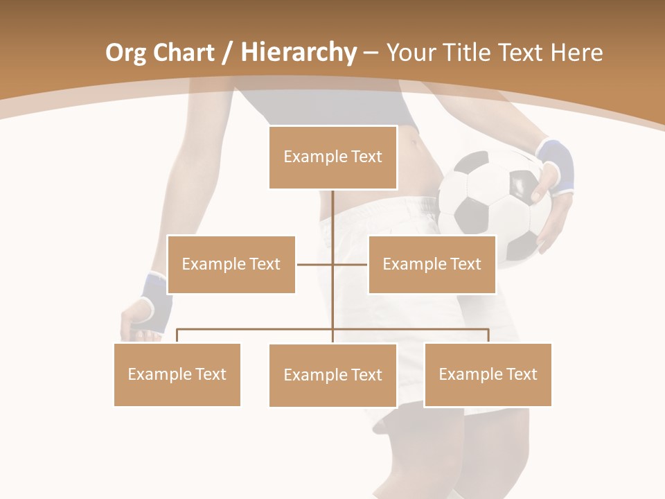 Woman Footballer Pretty PowerPoint Template