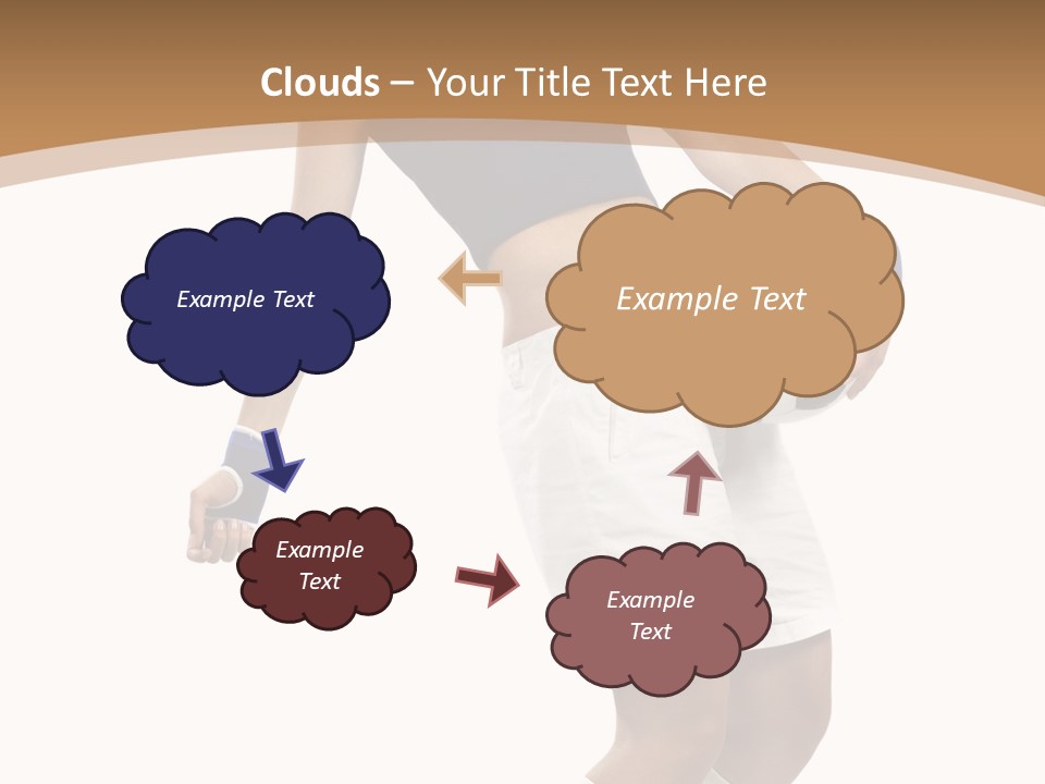 Woman Footballer Pretty PowerPoint Template
