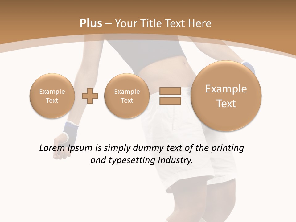 Woman Footballer Pretty PowerPoint Template