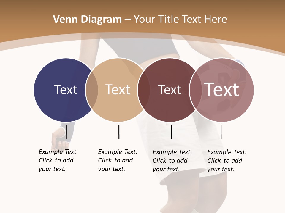 Woman Footballer Pretty PowerPoint Template