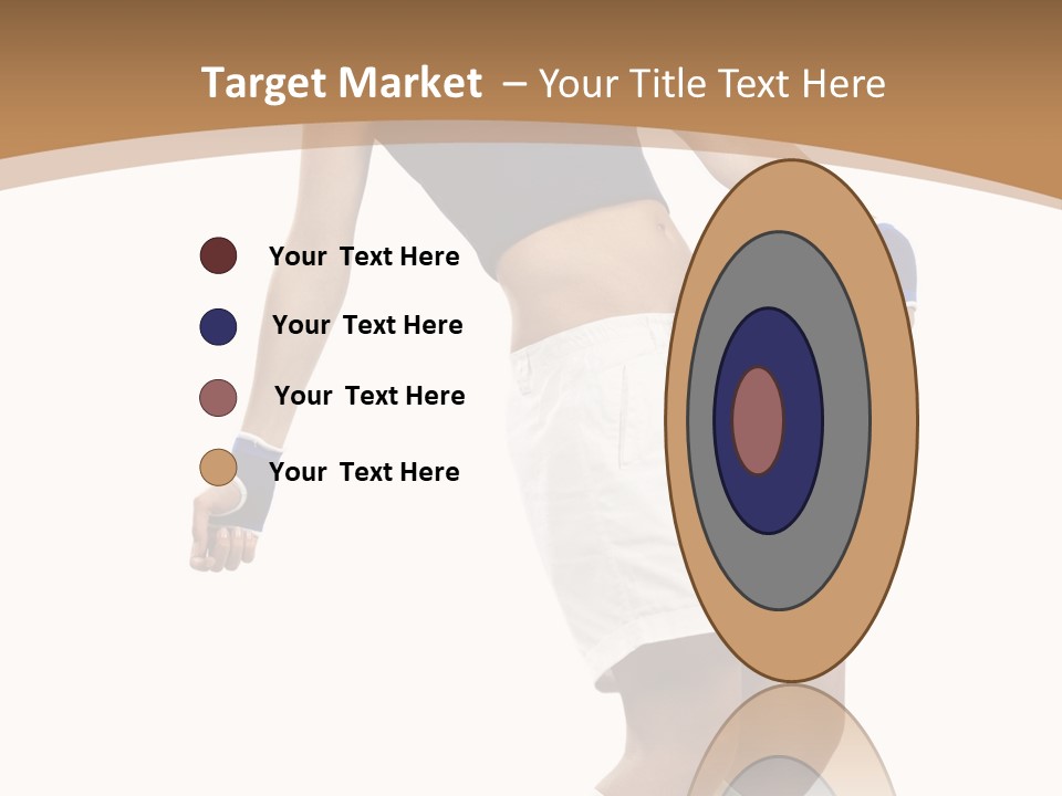 Woman Footballer Pretty PowerPoint Template