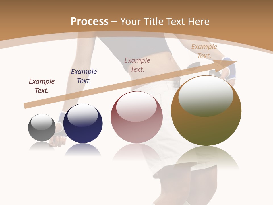 Woman Footballer Pretty PowerPoint Template