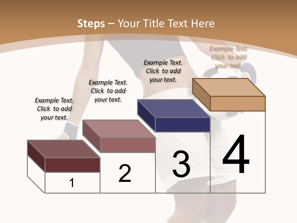 Woman Footballer Pretty PowerPoint Template