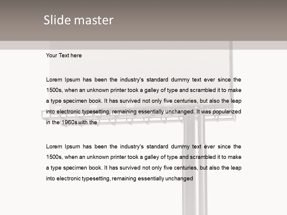 Traffic Nobody Message PowerPoint Template