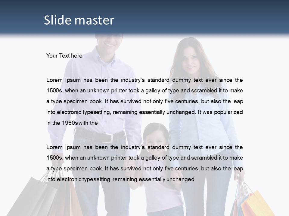 Retail Hobbies Female PowerPoint Template