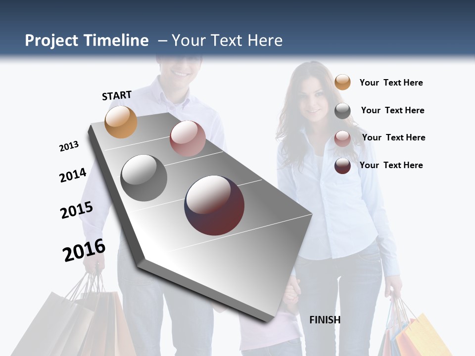 Retail Hobbies Female PowerPoint Template