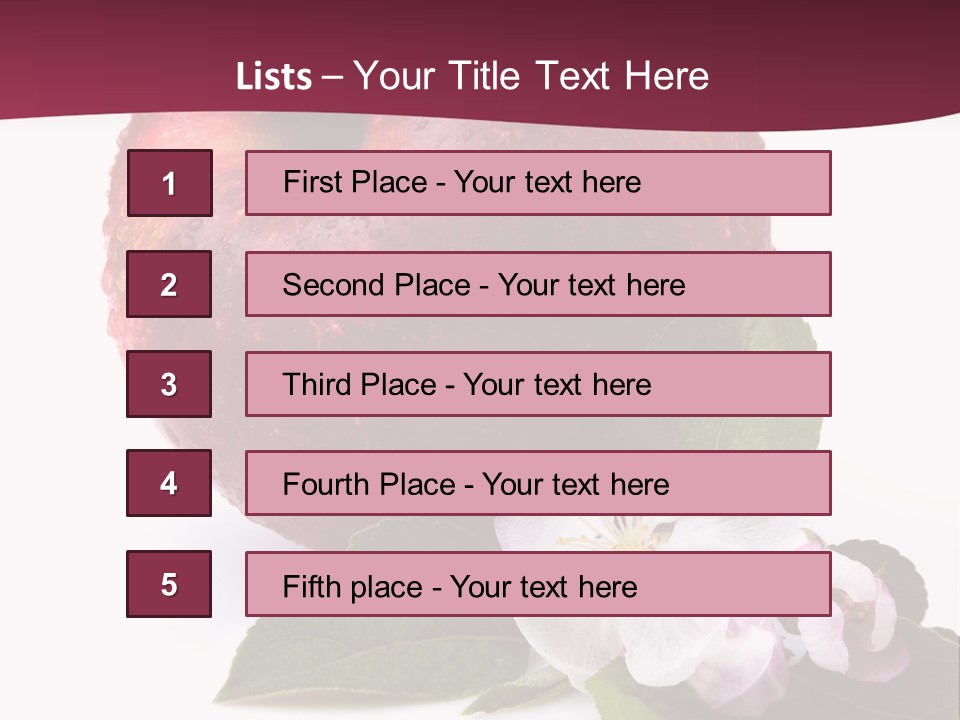 Droplet Ripe Single PowerPoint Template