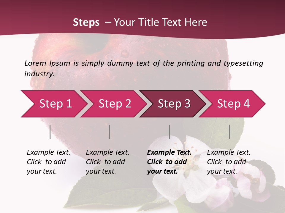 Droplet Ripe Single PowerPoint Template