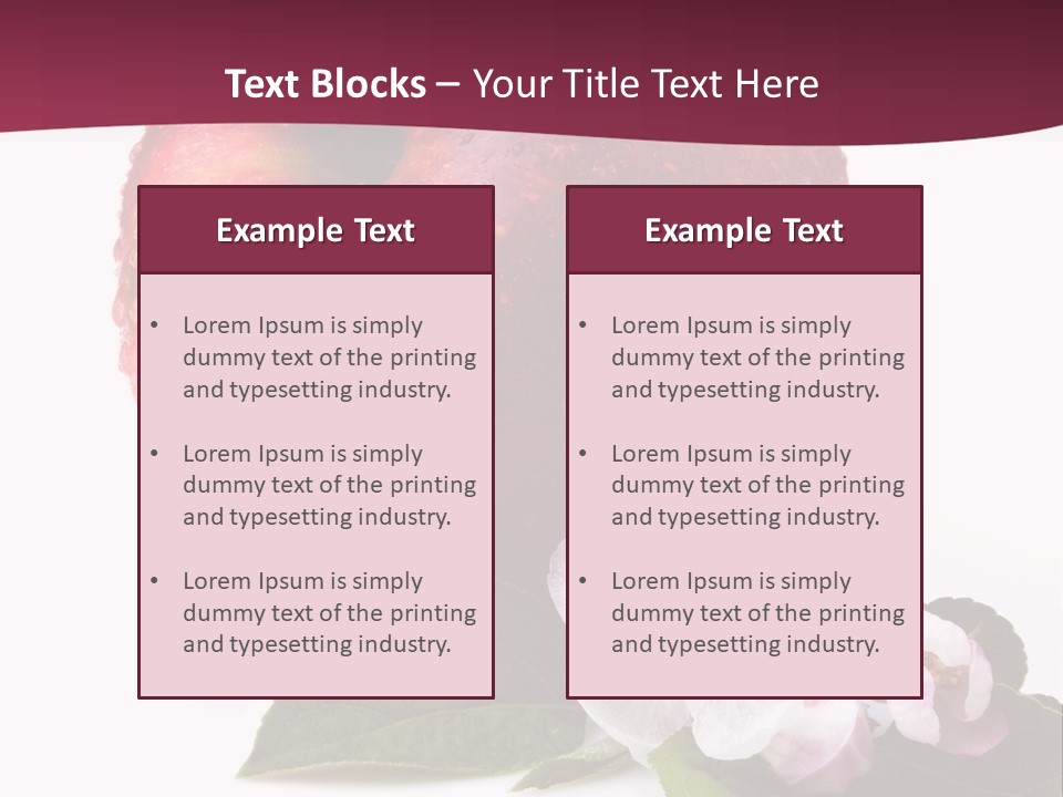 Droplet Ripe Single PowerPoint Template