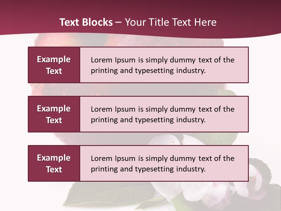 Droplet Ripe Single PowerPoint Template