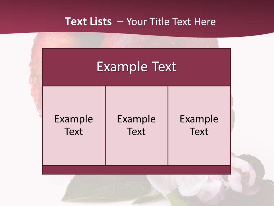 Droplet Ripe Single PowerPoint Template