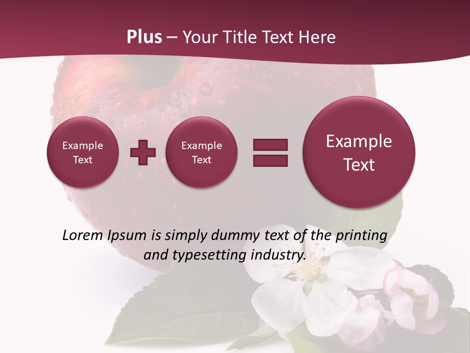Droplet Ripe Single PowerPoint Template