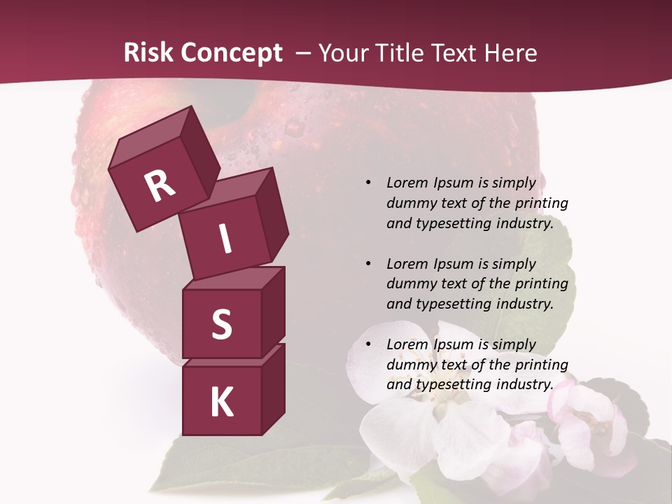 Droplet Ripe Single PowerPoint Template