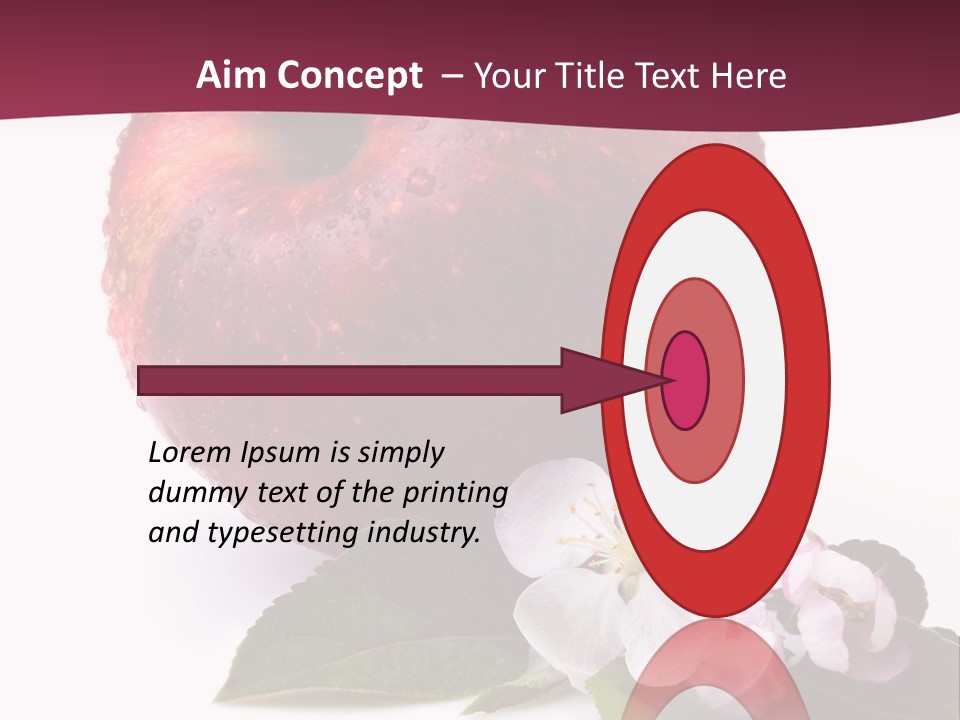 Droplet Ripe Single PowerPoint Template