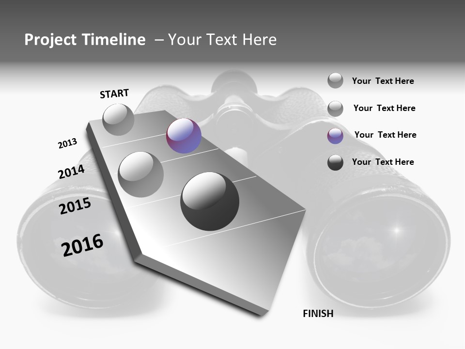 Travel Bright Light Landscape PowerPoint Template