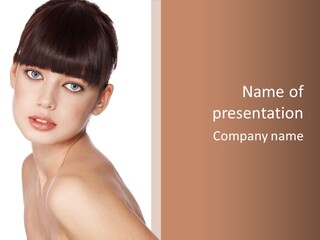 Person Skin Posing PowerPoint Template