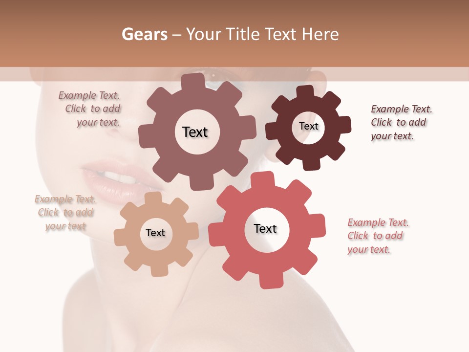 Person Skin Posing PowerPoint Template