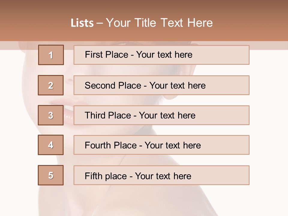 Person Skin Posing PowerPoint Template